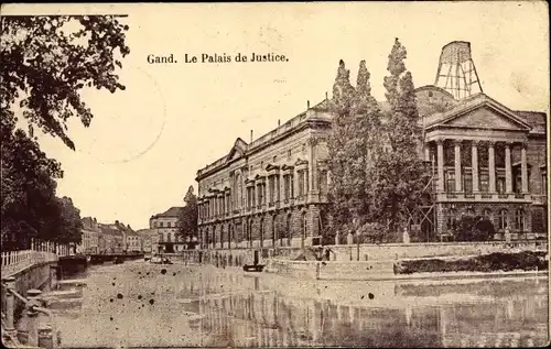 Ak Gand Gent Ostflandern, Le Palais de Justice