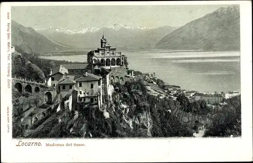 Ak Locarno Kanton Tessin Schweiz, Madonna del Sasso