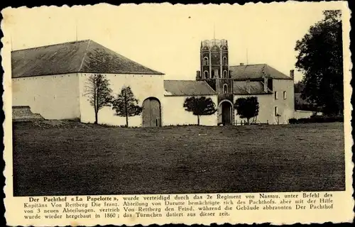 Ak Waterloo Wallonisch Brabant, Pachthof La Papelotte