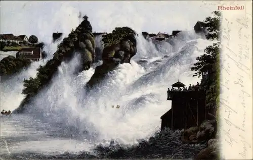 Ak Rheinfall Kanton Schaffhausen, Wasserfall