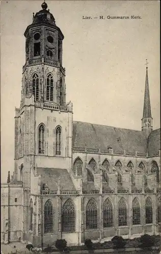 Ak Lier Lierre Flandern Antwerpen, H. Gummarus Kerk