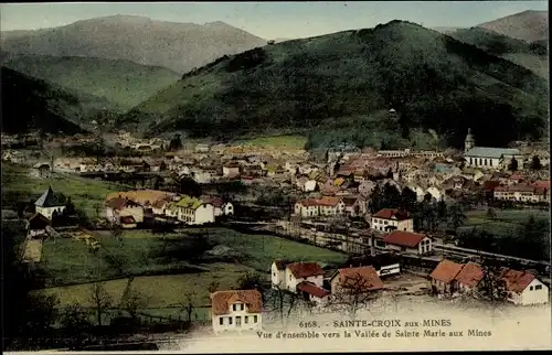 Ak Sainte Croix aux Mines Heiligkreuz Elsass Haut Rhin, Vallee de Saine Marie aux Mines