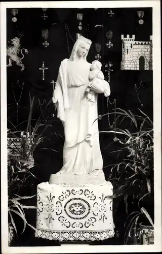 Ak Vendôme Loir et Cher, Église de Trinité, Statue de N.-D. de Vendôme