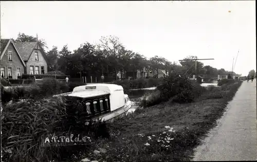 Foto Ak Oudesluis Nordholland Niederlande, A P Polder