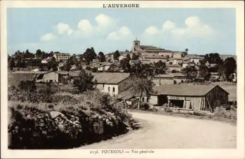 Ak Fournols Puy de Dôme, Vue générale, Gesamtansicht vom Ort