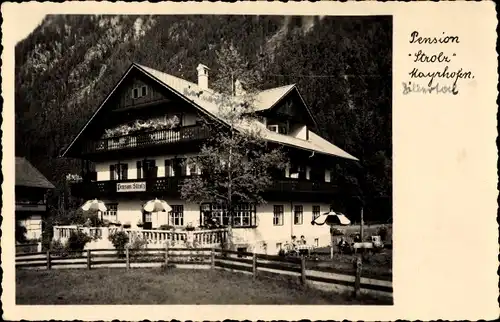 Ak Mayrhofen in Tirol, Ansicht der Pension Strolz