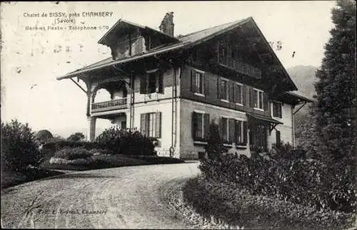 Ak Chambéry Savoie, Châlet de Bisy, Ansicht einer Villa