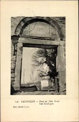 Ak Thessaloniki Griechenland, Porte de Yédi Koulé, Gate