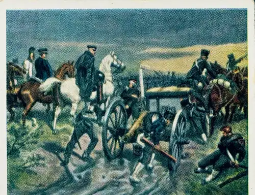 Sammelbild Ruhmesblätter deutscher Geschichte Nr. 176 Befreiungskriege, Blücher, Waterloo, 1815