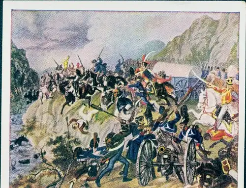 Sammelbild Ruhmesblätter deutscher Geschichte Nr. 166 Befreiungskriege Schlacht an der Katzbach 1813