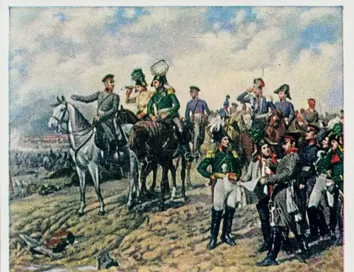 Sammelbild Ruhmesblätter deutscher Geschichte Nr. 169 Befreiungskriege, Völkerschlacht Leipzig 1813