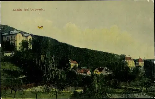 Ak Česká Skalice Böhmisch Skalitz Region Königgrätz, Blick auf den Ort