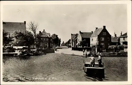 Ak Valkenburg Südholland, Veerpont o. d. Rijn