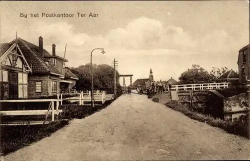 Ak Ter Aar Südholland, Straßenpartie bei der Post