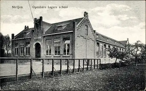 Ak Strijen Südholland Niederlande, Openbare Lagere school