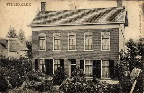 Ak Streefkerk Südholland, Blick auf Backsteinhaus