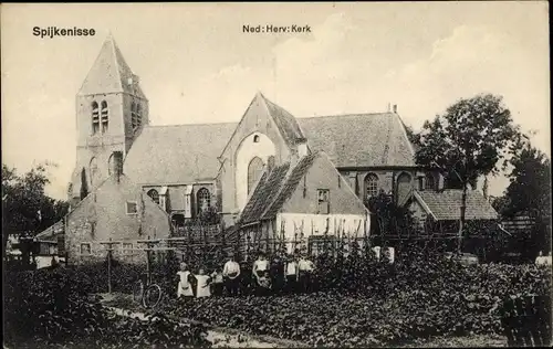 Ak Spijkenisse Südholland, Ned. Herv. Kerk