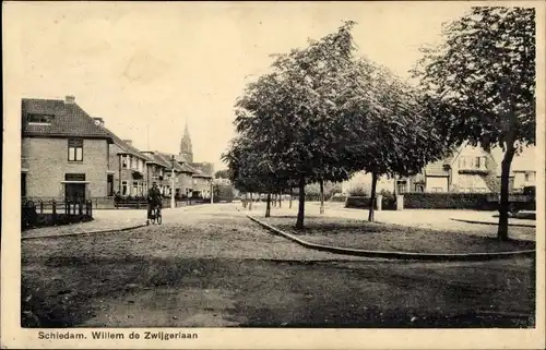 Ak Schiedam Südholland Niederlande, Willem de Zwijgerlaan