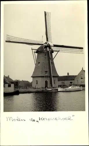 Ak Schipluiden Südholland Niederlande, Molen de Kerpershoek