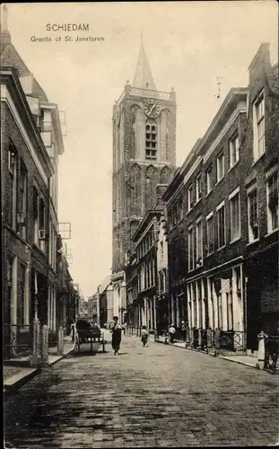 Ak Schiedam Südholland Niederlande, Groote of St. Janstoren