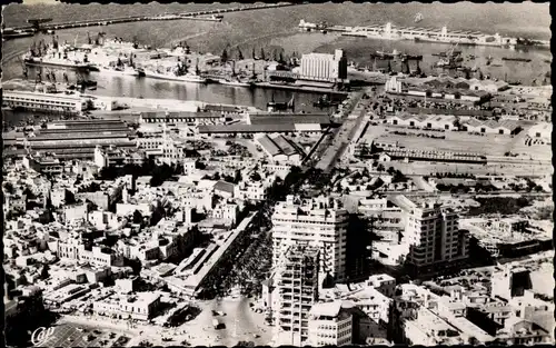 Ak Casablanca Marokko, Le Boulevard du 4e Zouaves et le Port