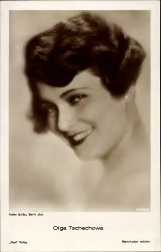 Ak Schauspielerin Olga Tschechowa, Portrait, Ross Verlag 4188 2