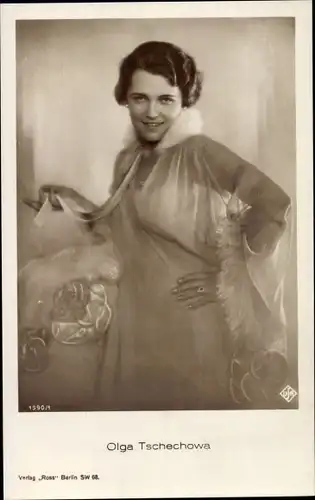 Ak Schauspielerin Olga Tschechowa, Portrait, Ross Verlag 1590 1