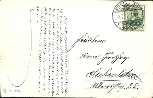 Künstler Ak Mutter mit Kind auf dem Arm