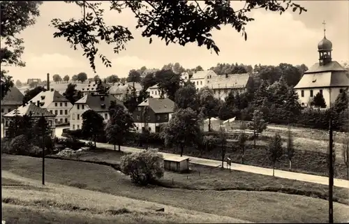 Ak Rübenau Marienberg Erzgebirge, Teilansicht, Kirche