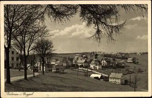 Ak Rübenau Marienberg im Erzgebirge Sachsen, Panorama, Gasthof Weisser Hirsch