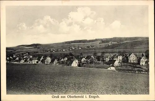 Ak Oberherold Thum im Erzgebirge Sachsen, Panorama