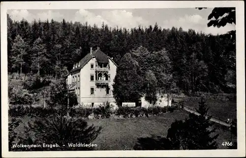 Ak Wolkenstein im Erzgebirge, Haus Waldfrieden