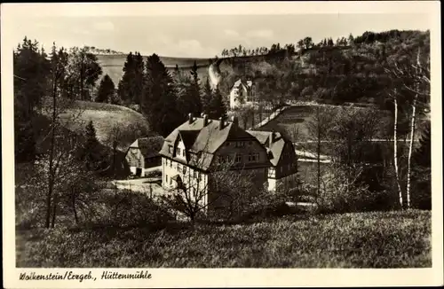 Ak Wolkenstein im Erzgebirge, Hüttenmühle