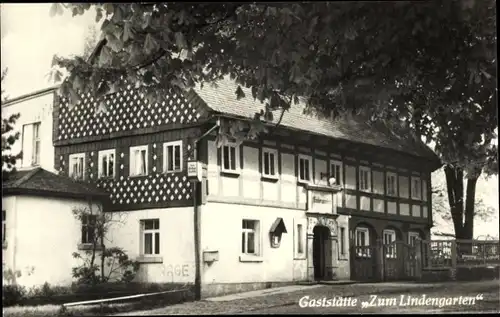 Ak Jonsdorf in Sachsen, Gaststätte zum Lindengarten