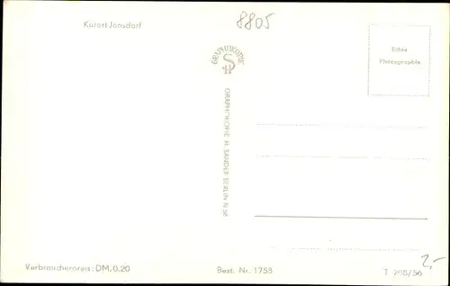 Ak Jonsdorf in Sachsen, Gaststätte zum Lindengarten