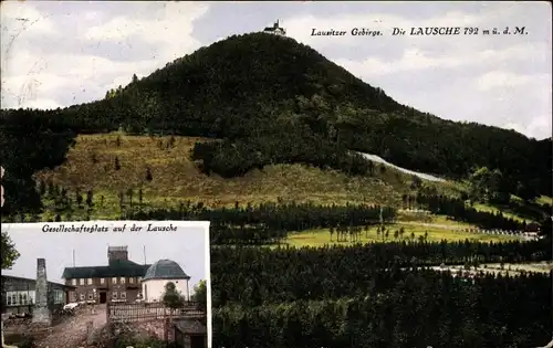 Ak Waltersdorf Großschönau Oberlausitz, Lausche, Gesellschaftsplatz, Bergrestaurant