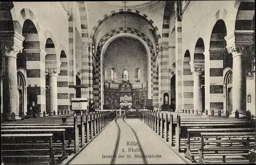 Ak Köln am Rhein, Inneres der St. Michaelskirche