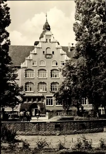 Ak Gröba Riesa an der Elbe Sachsen, Friedrich-Engels-Oberschule