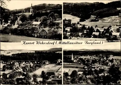 Ak Wehrsdorf Sohland an der Spree in Sachsen, Panorama vom Ort