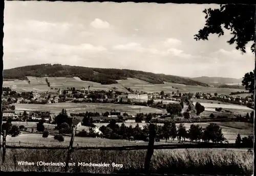 Ak Wilthen in Sachsen, Gesamtansicht, Mönchswalder Berg