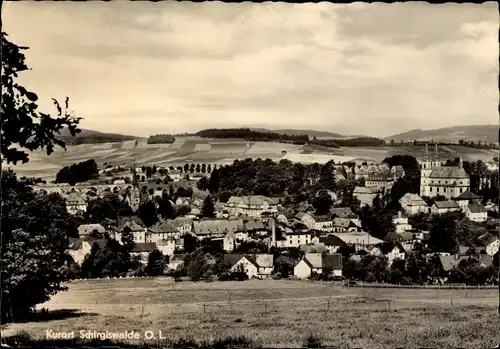 Ak Schirgiswalde in der Lausitz, Panorama vom Ort