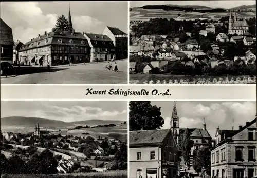 Ak Schirgiswalde in der Lausitz, Ortsansicht, Teilansichten
