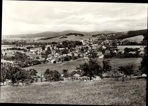 Ak Schirgiswalde in der Lausitz, Panorama vom Ort