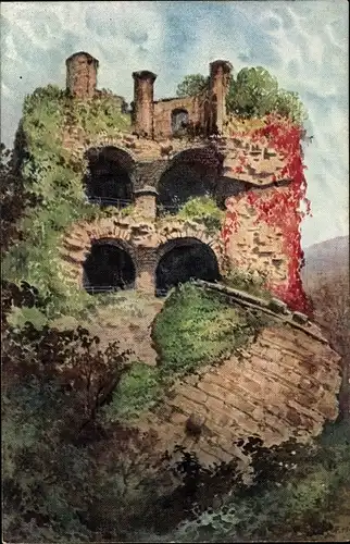 Ak Heidelberg am Neckar, Der gesprengte Turm im Schloss