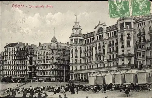 Ak Oostende Ostende Westflandern, Les grands Hotels