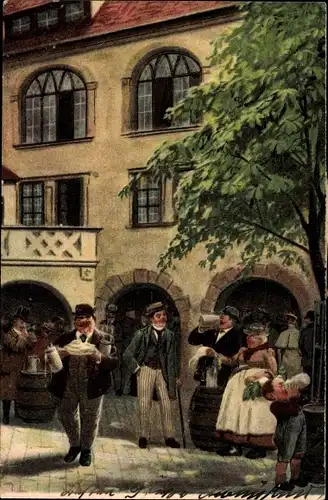 Ak München Bayern, Kgl. Hofbräuhaus