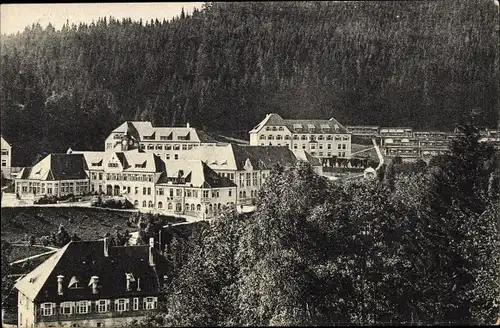 Ak Isny im Allgäu, Heilstätte Überruh, Wald