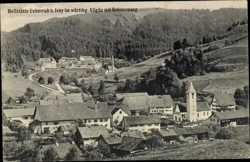 Ak Isny im Allgäu, Heilstätte Überruh mit Bolsternang und Umgebung, Wald