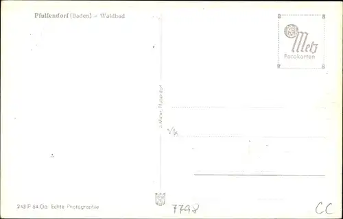 Ak Pfullendorf in Baden, Waldbad