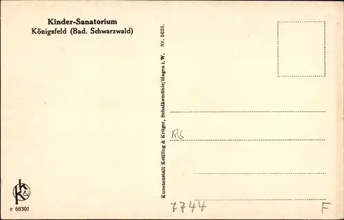 Ak Königsfeld im Schwarzwald, Kinder Sanatorium